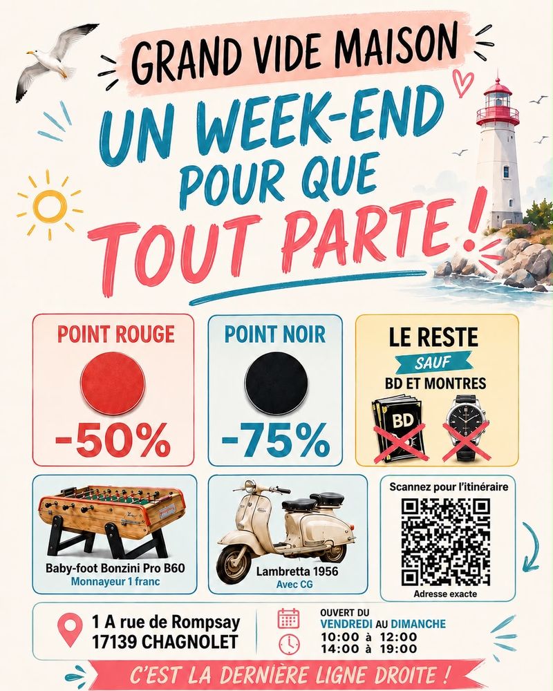GRAND VIDE-MAISON ? UN WEE avec des petits prix 0 Chagnolet (17)