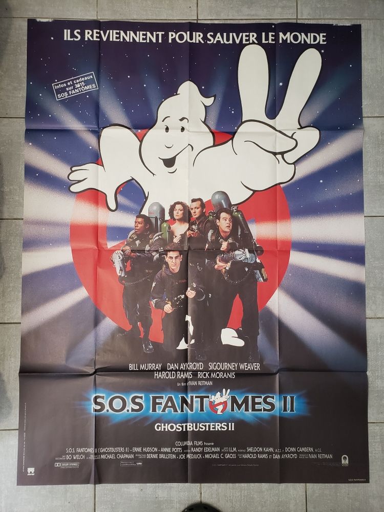 Grande Affiche Originale Ghostbuster 2 60 Montpellier (34)