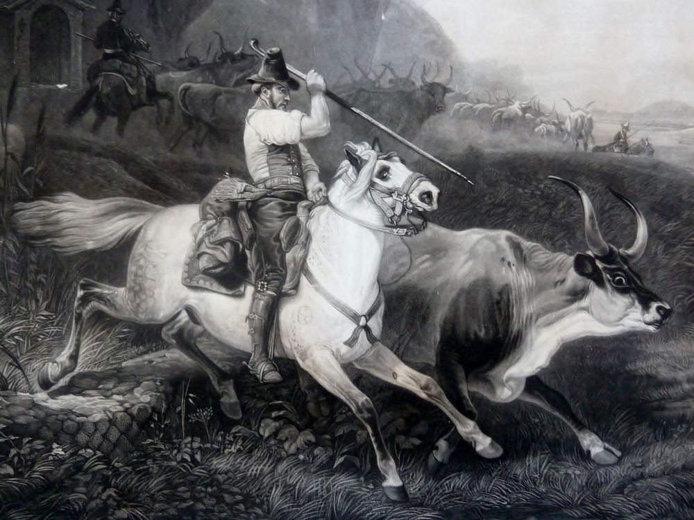 Grande aquatinte de JP Jazet d'apr�s Horace Vernet XIX�me 0 Nice (06)