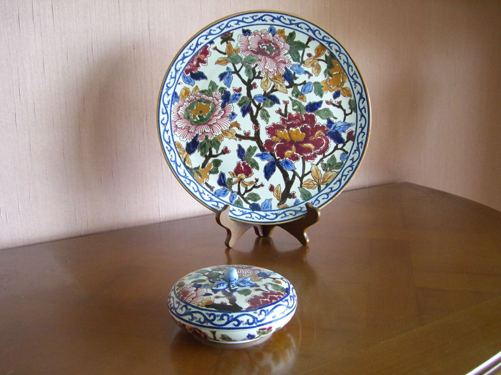 Grande Assiette plate en porcelaine de GIEN 60 Jouy-en-Josas (78)