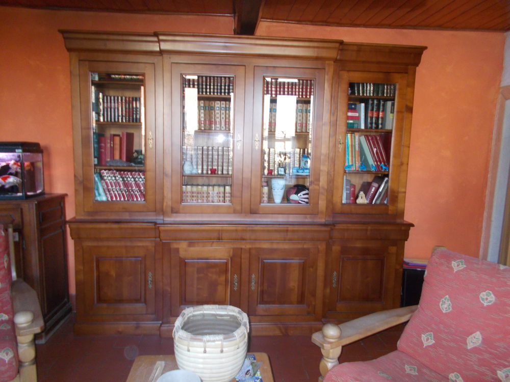 grande biblioth�que merisier massif 0 Verquin (62)