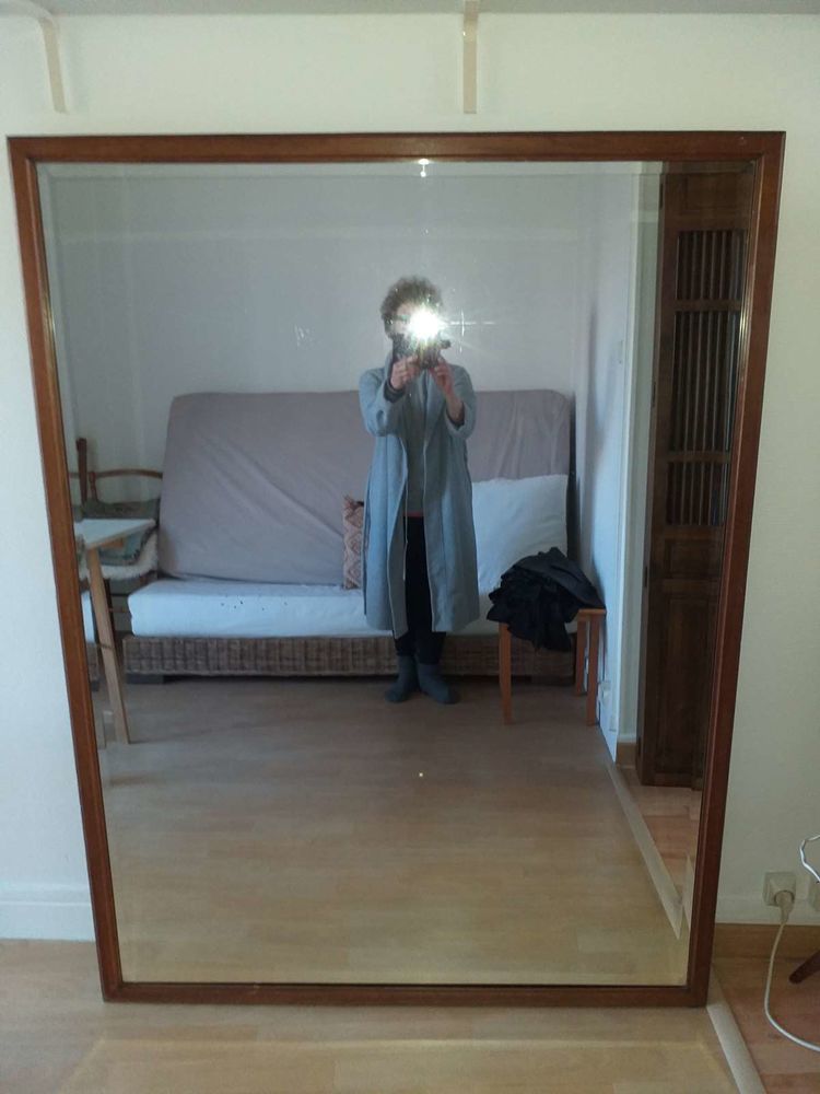 Grande glace ancienne biseaut�e. 550 Bourg-la-Reine (92)