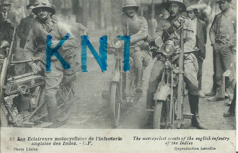 la grande guerre ,�claireurs motocyclistes 14/18 12 Tours (37)