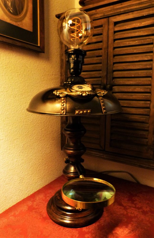 Grande Lampe  ANTIQUE LIGHT OF SCIENCES  Steampunk 120 Mont-de-Marsan (40)