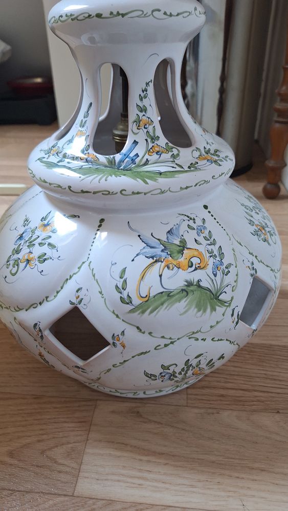 Grande lampe de Moustiers avec son abat-jour 40 Piriac-sur-Mer (44)