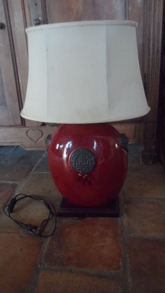 Grande lampe style chinois 45 Uchaux (84)