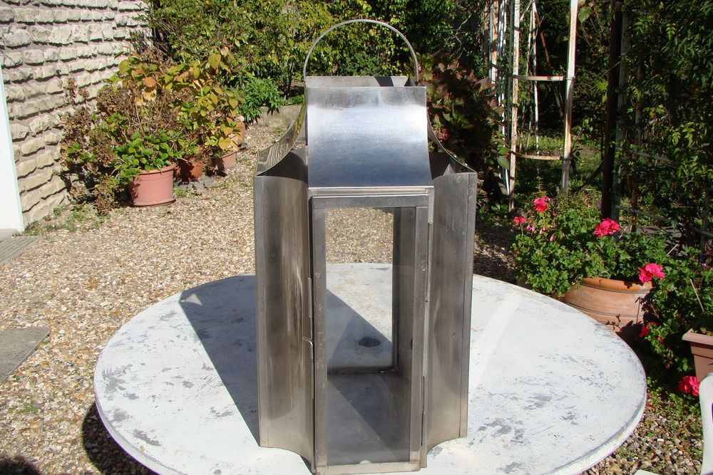 Grande Lanterne / photophore en acier  Hauteur  60 cm 60 Gargenville (78)