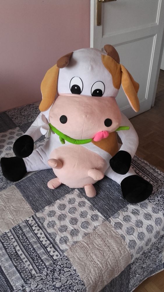 grande peluche vache