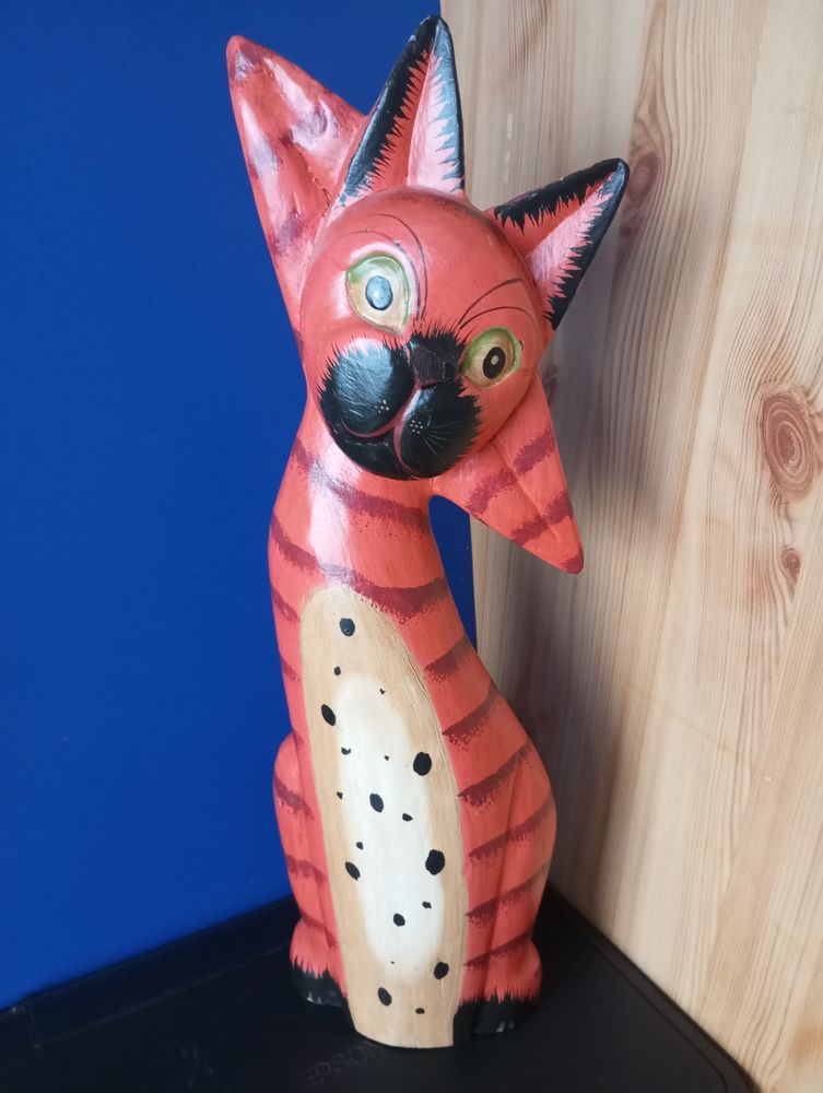 Grande statue bois 52 cm animal art africain 12 Toul (54)