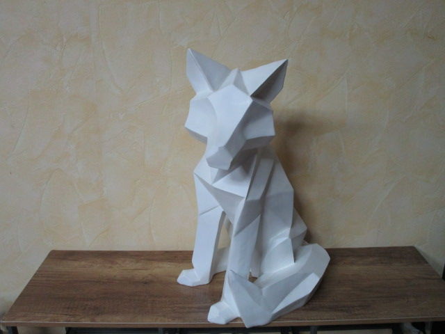 GRANDE  STATUE  LOUP BLANC 55 Villepinte (93)