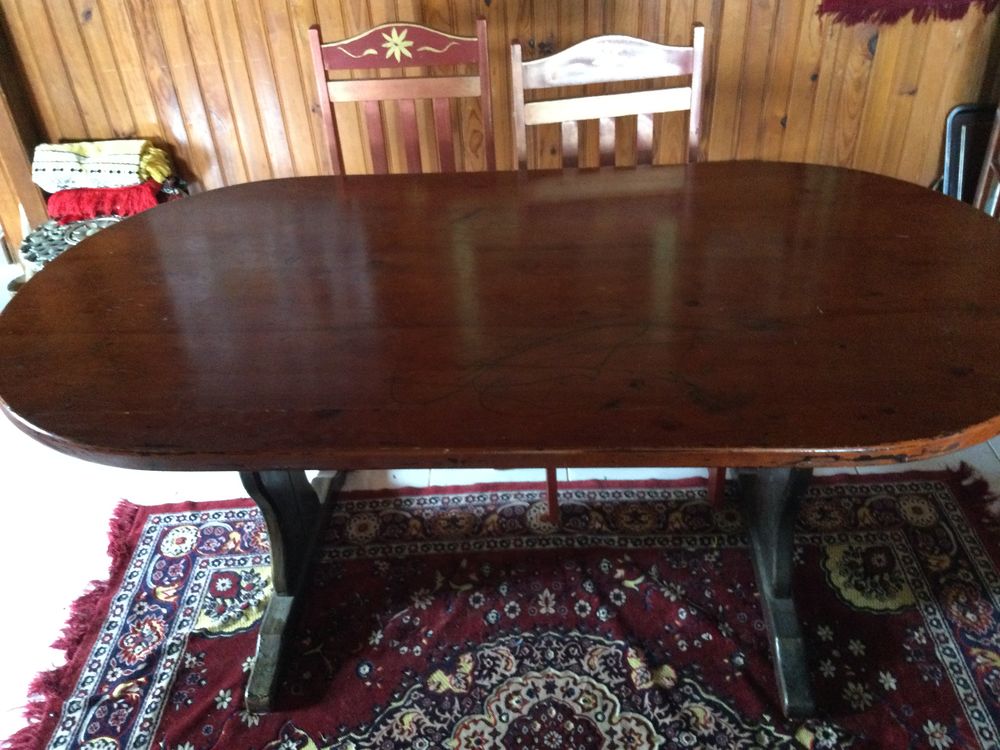 Grande Table en bois massif 190 Saint-Paul (97)