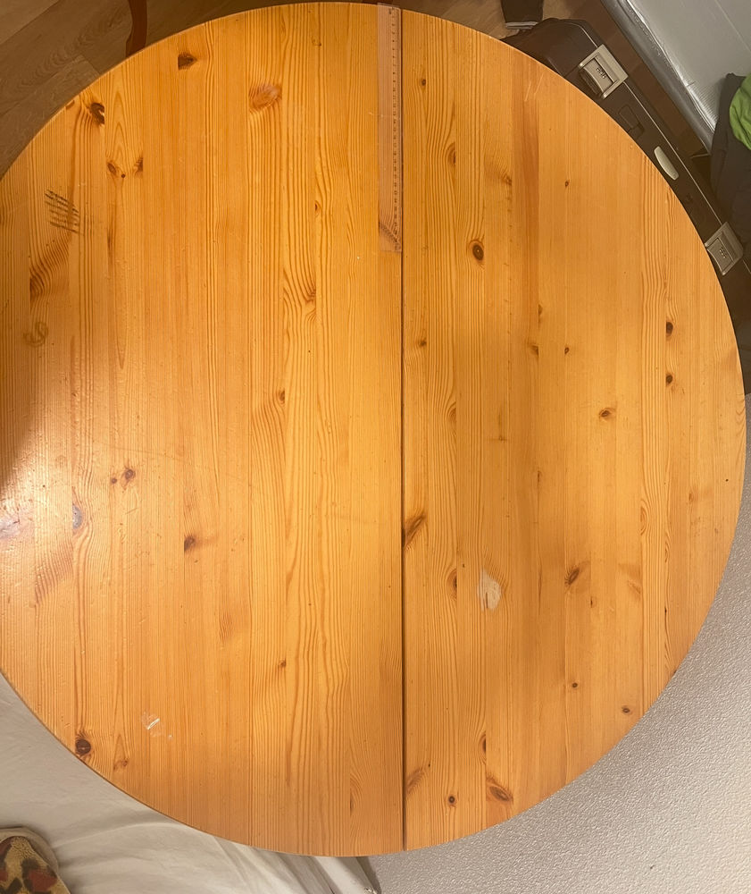 Grande table ronde extensible bois massif 390 Vendenheim (67)