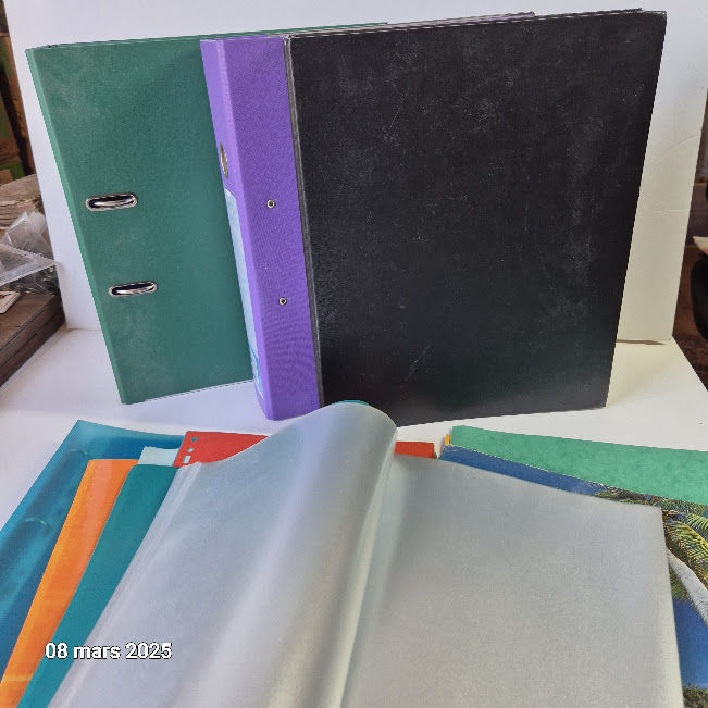 Grands classeurs 6 cm, 4 cm et 2 cm,  lutrin, pochettes, int 8 Saumur (49)