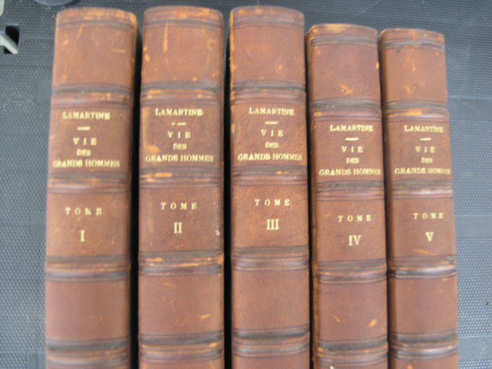  vie des grands Hommes  lots de 5 tomes. Livres anciens #3 50 Maule (78)