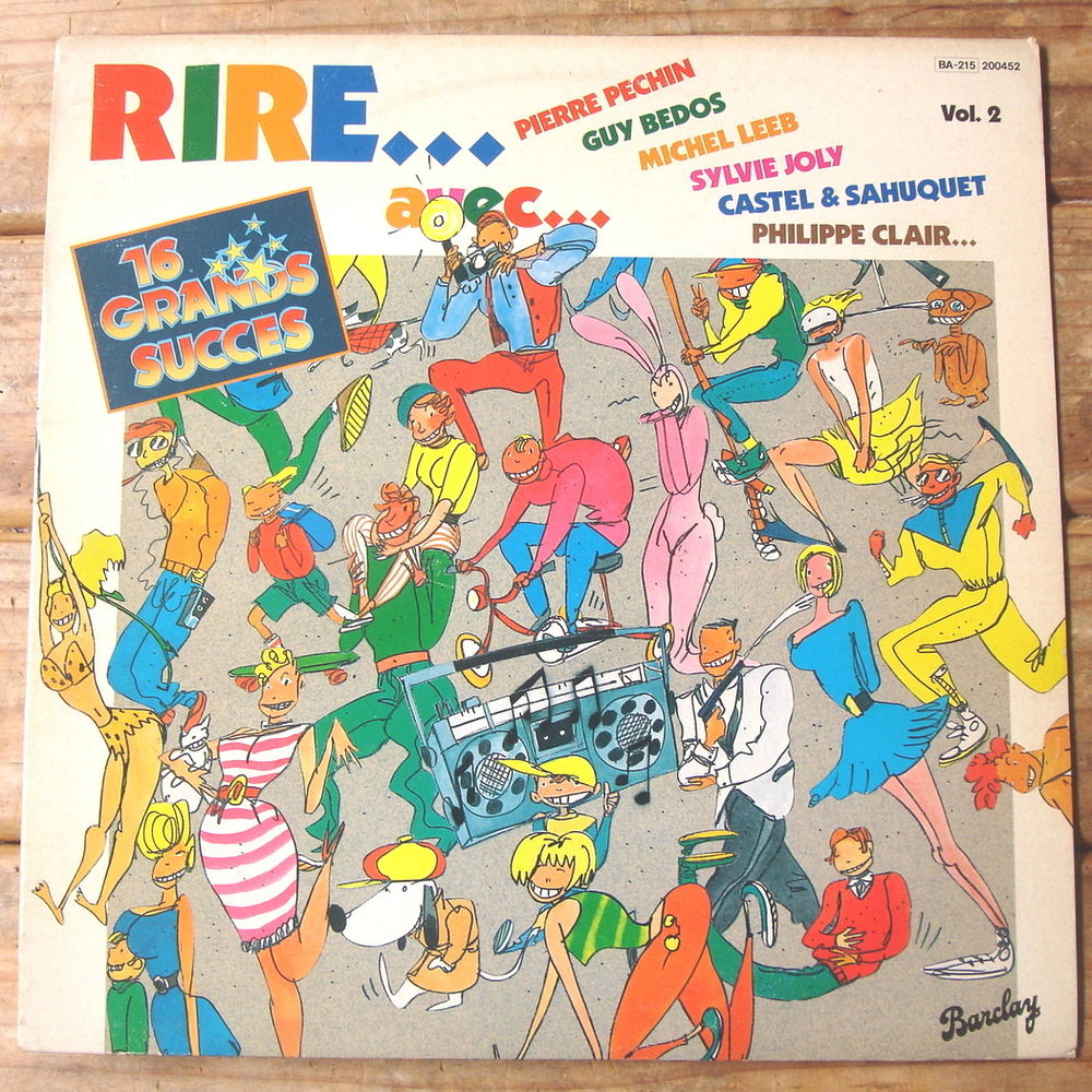 16 GRANDS SUCC�S -33t- RIRE Vol.2 PIERRE PECHIN -SYLVIE JOLY 6 Tourcoing (59)