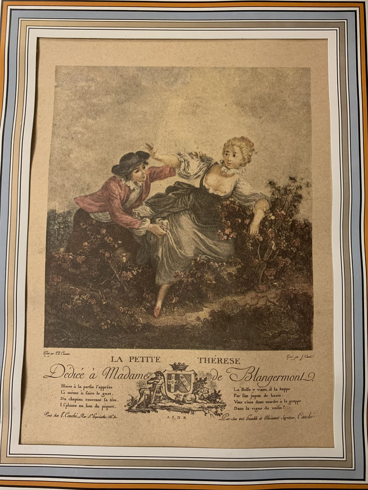 Gravure ancienne Jacques Couch� La Petite Th�r�se 30 Paris 13 (75)