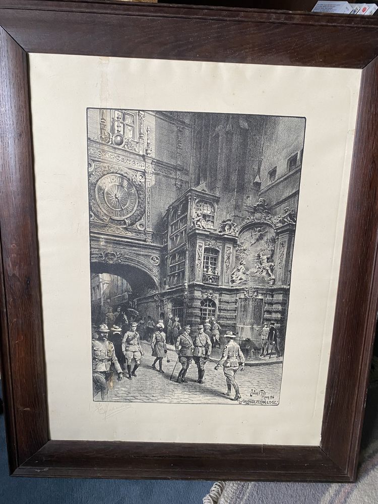 gravure  ancienne 45 Hargnies (59)