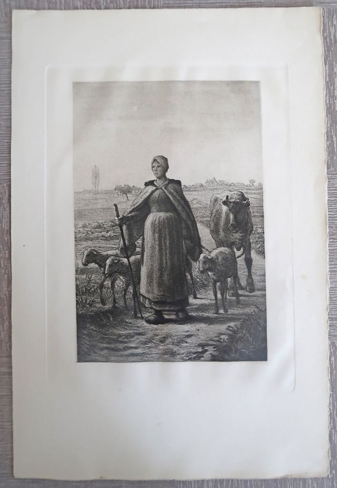 Gravure champ�tre. 50 Saint-Jean-de-la-Rivi�re (50)