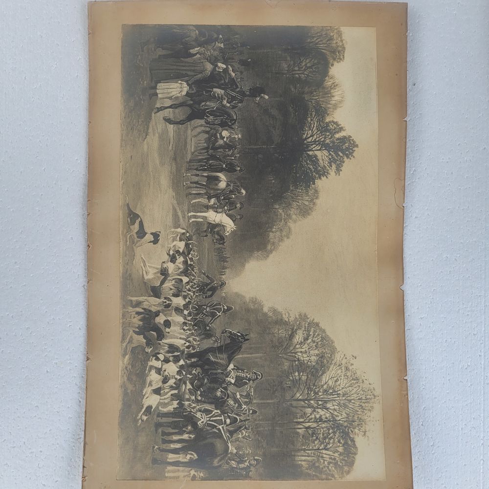 GRAVURE CHASSE � COURRE NAPOL�ON FONTAINEBLEAU 180 Royan (17)