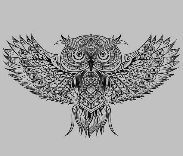 Gravure laser - Miroir grav� - Hibou 15 Metz (57)