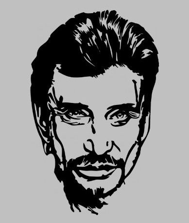 Gravure laser - Miroir grav� - Johnny Hallyday 15 Metz (57)