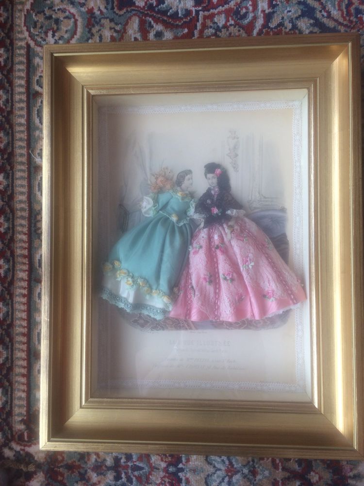 Gravure mode habill�e sous verre encadr�e 0 Maisons-Alfort (94)