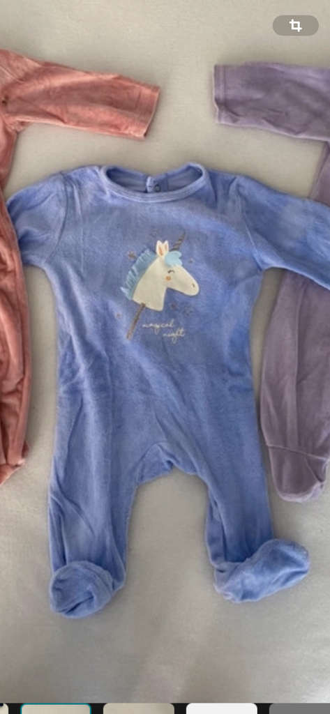 Grenouill�re B�b� Bleue avec Motif Licorne 5 Cagnes-sur-Mer (06)