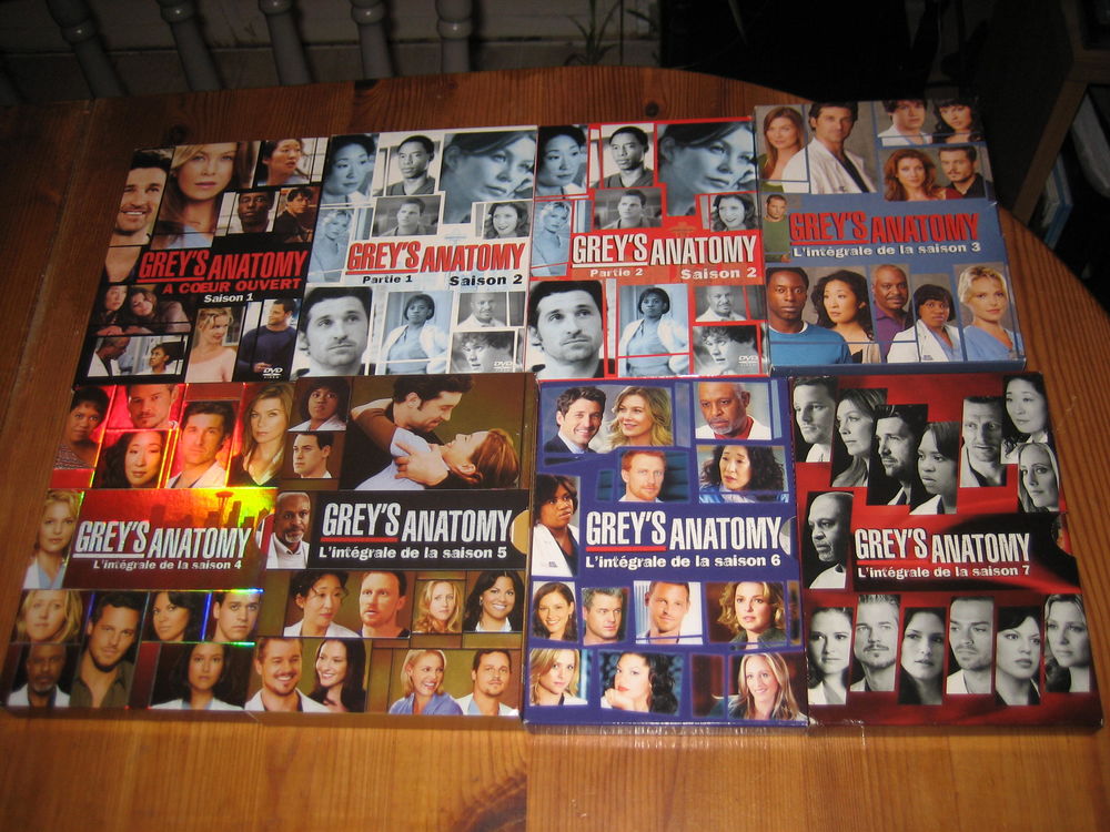lot dvd GREY'S ANATOMY SAISON 1 A 7 complet 8 coffrets 41 dvd 100 C�zy (89)