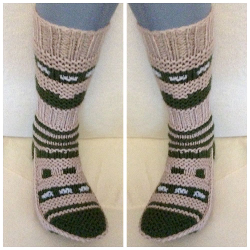 Gros chaussettes ski en tricot fait main pour femme,homme 32 Livarot (14)