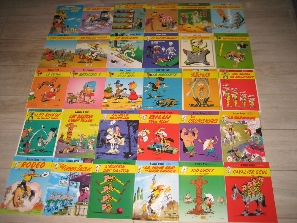 gros lot 55 bd LUCKY LUKE et RANTANPLAN cartonn�s 275 C�zy (89)