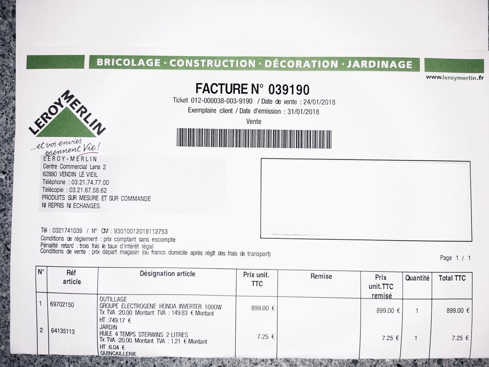 Groupe �lectrog�ne 600 Carvin (62)