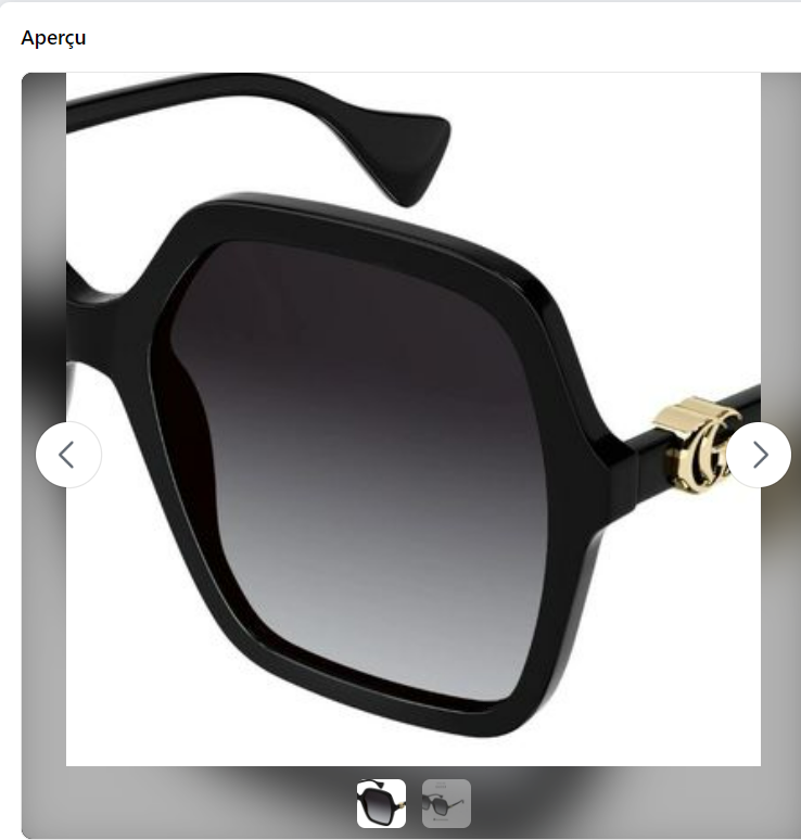 Gucci GG1072S-001-56 Lunettes Femme 250 Villepinte (93)