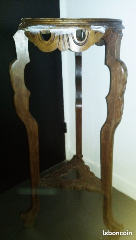 Gu�ridon bois dessus marbre 30 Villeneuve-le-Roi (94)