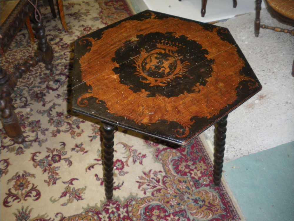 Gu�ridon tripode ancien 77 Ch�teau-l'�v�que (24)