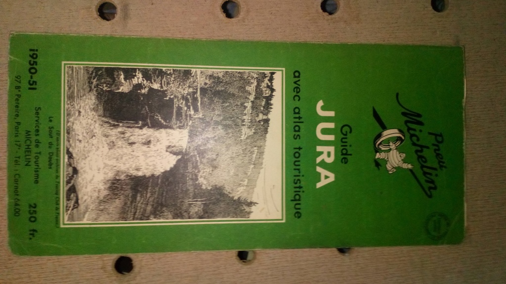 Guide Michelin Jura 1950-51 Vintage avec Atlas 0 Battrans (70)