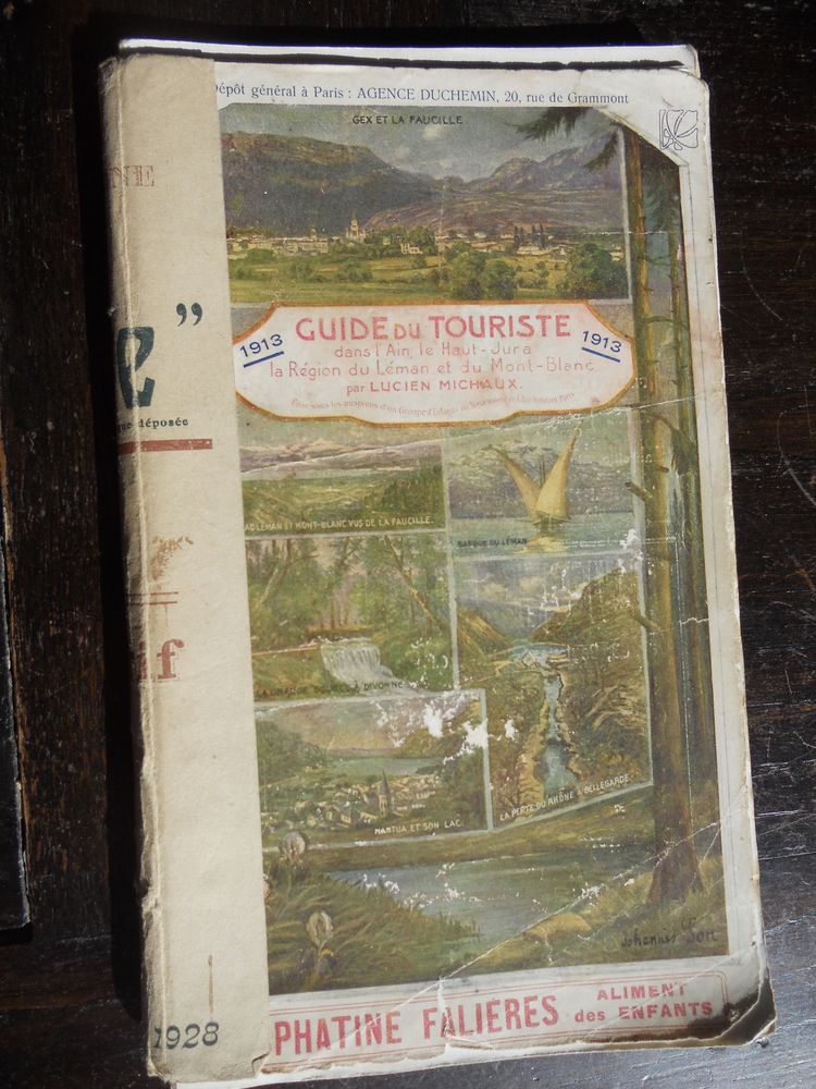  GUIDE DU TOURISTE DANS L'AIN.HAUT-JURA-.L�MAN.MT BLANC 1913 9 Tours (37)