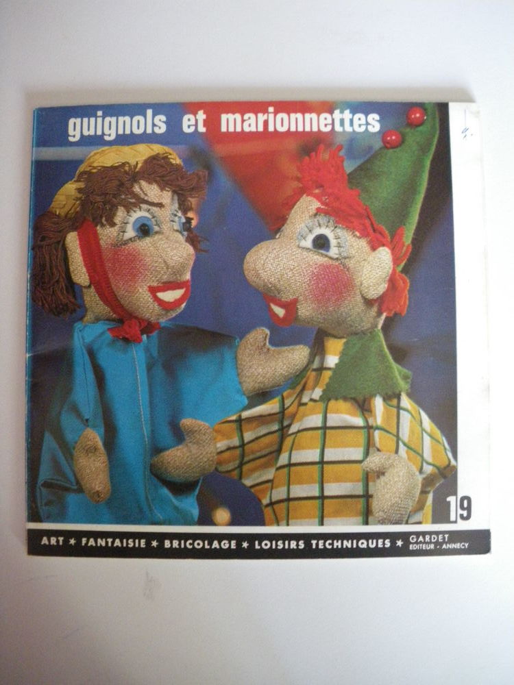 Marionnette à Main Ancienne GUIGNOL PIERROT - Composition - Manque De Matière - Vintage