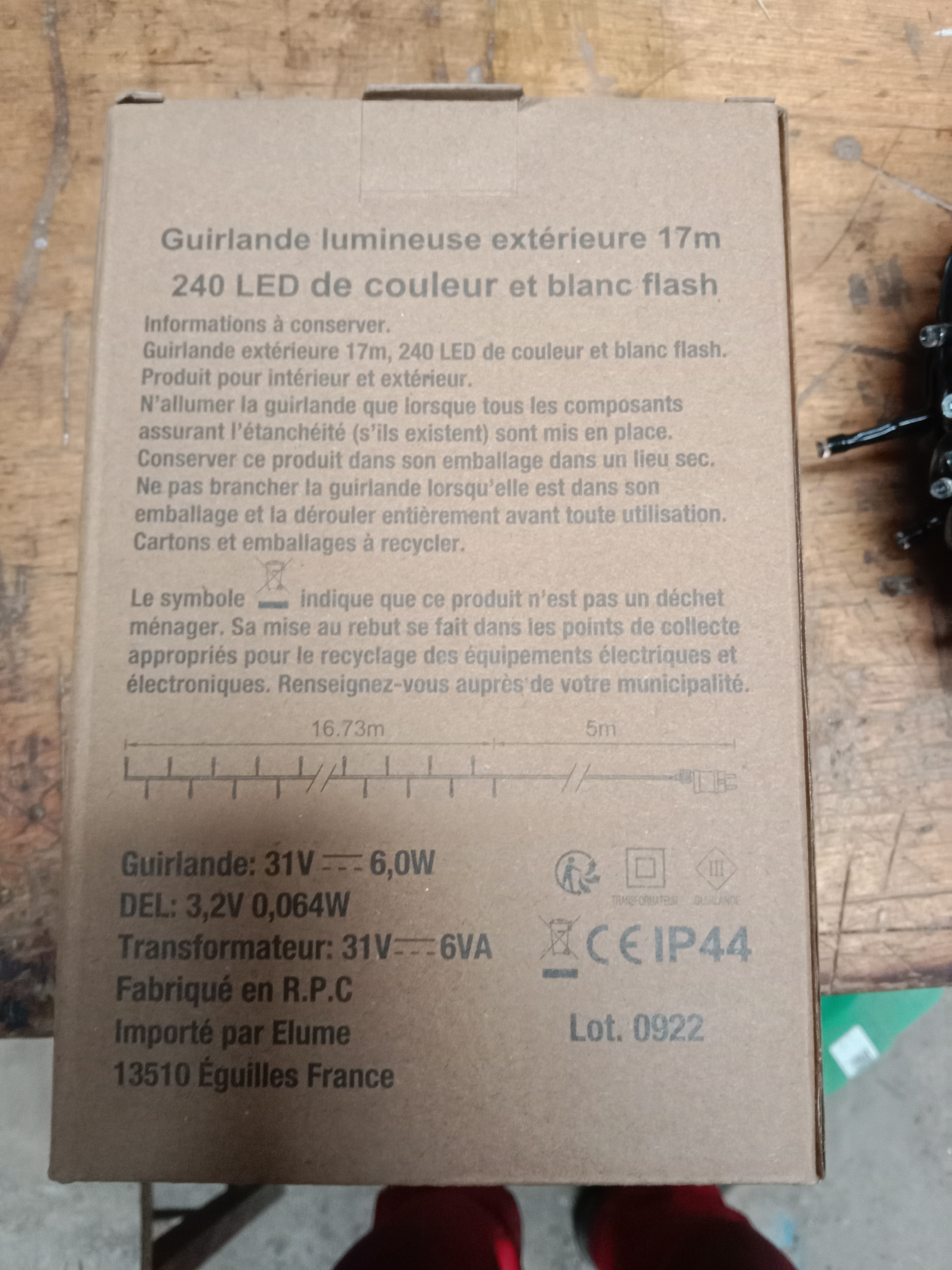 Guirlande blanc chaud 100m qualit� premium 40 �gliseneuve-pr�s-Billom (63)