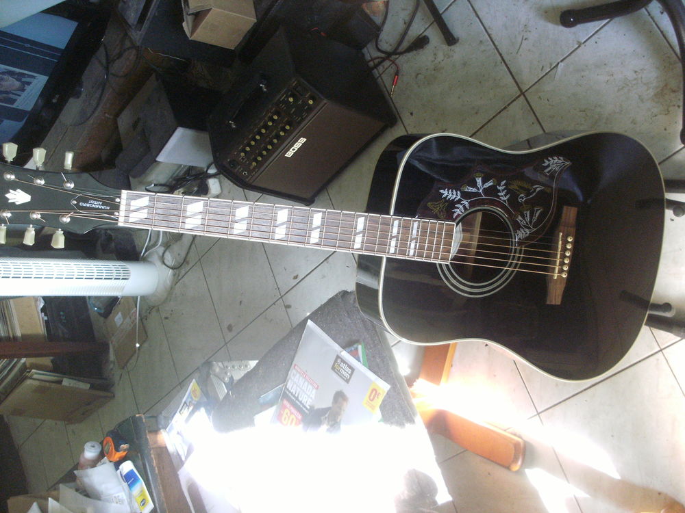 GUITARE ACOUSTIQUE EPIPHONE HUMMINGBIRD ARTIST ebony 200 Faye-d'Anjou (49)