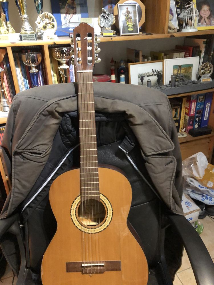 Guitare s�che en bon �tat avec sa housse 30 Cuers (83)
