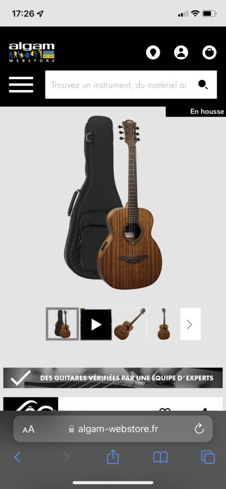 Guitare Lag Travel �lectroacoustique 430 Valenciennes (59)