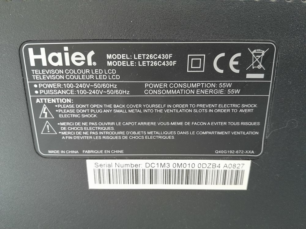 Tv haier 65 cm 120 Nancy (54)