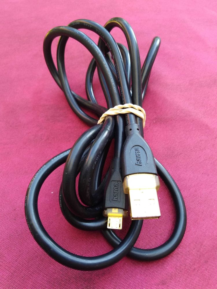 C�ble hama micro USB vers USB m�le longueur 1m90 3 Avermes (03)