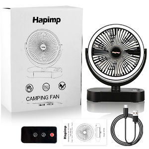 Hapimp Ventilateur USB Silencieux T�l�commande, Lumi�re LED, 28 Avion (62)