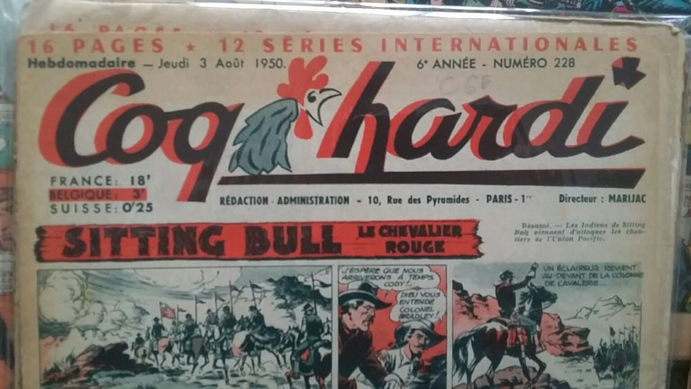  Coq hardi bd ann�es 30/40/50 lot 0 Cachan (94)