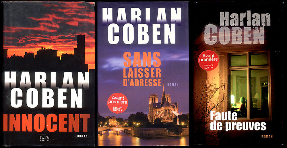 Harlan COBEN / lot de 3 romans thriller 12 Antrain (35)