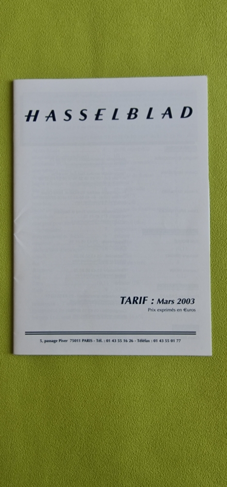 HASSELBLAD TARIF 0 Toulouse (31)