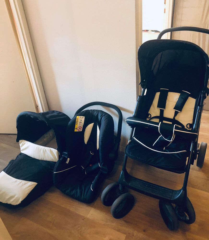 Hauck Poussette Trio Shopper 
Noir blanc
70 Foug�res (35)