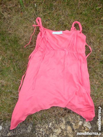 Haut � bretelles  couleur orang� 3 Nimes (30)