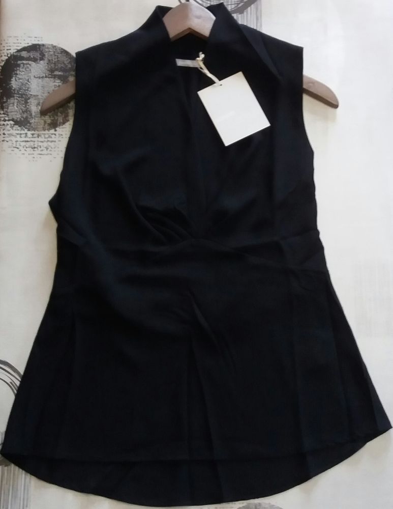 Haut top caraco noir �l�gant en cr�pe neuf - T 40 10 Domart-en-Ponthieu (80)